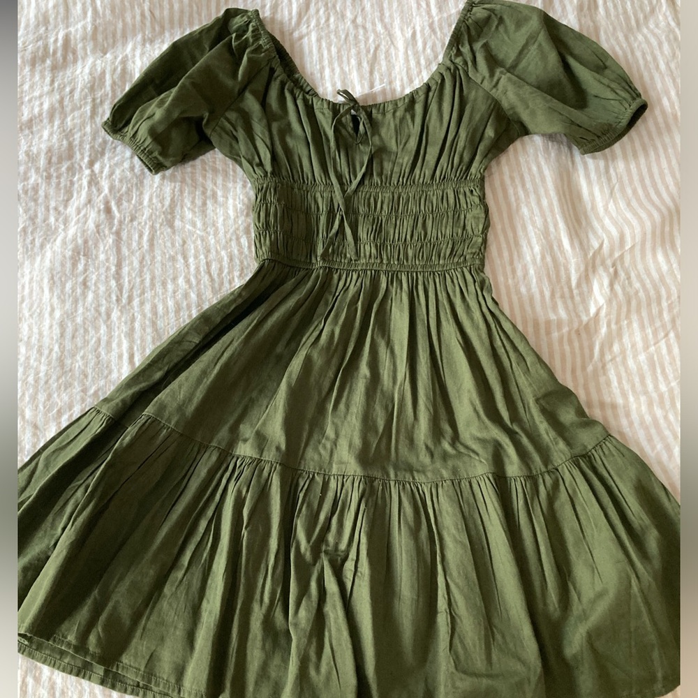 Gap puff sleeve mini dress